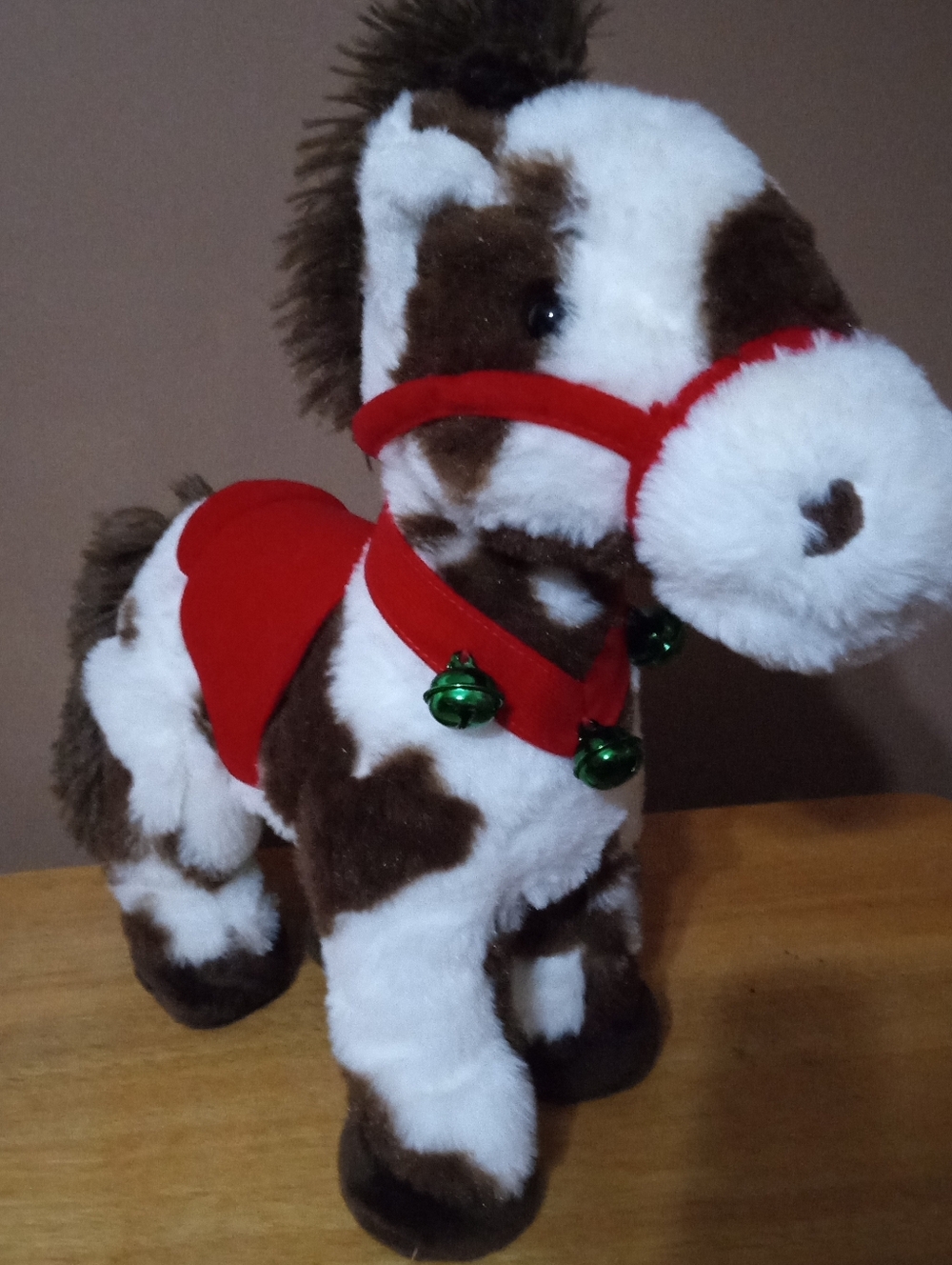 Dan Dee Jingle Bell Spotted Plush Horse. - Picture 2 of 6